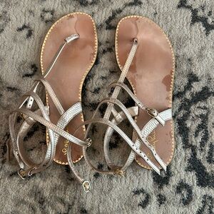 Lilly Pulitzer sandals.